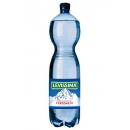 LEVISSIMA, Acqua Minerale Oligominerale Frizzante Bottiglia Grande 6 x 1,5L